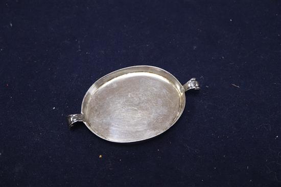 A collection of English and Dutch miniature silver and white metal tableware,